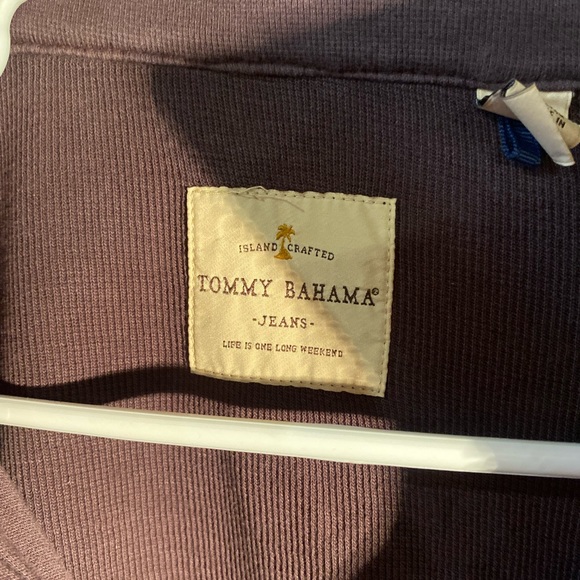 Tommy Bahama Dusty Purple Quarter Zip - Picture 5 of 8